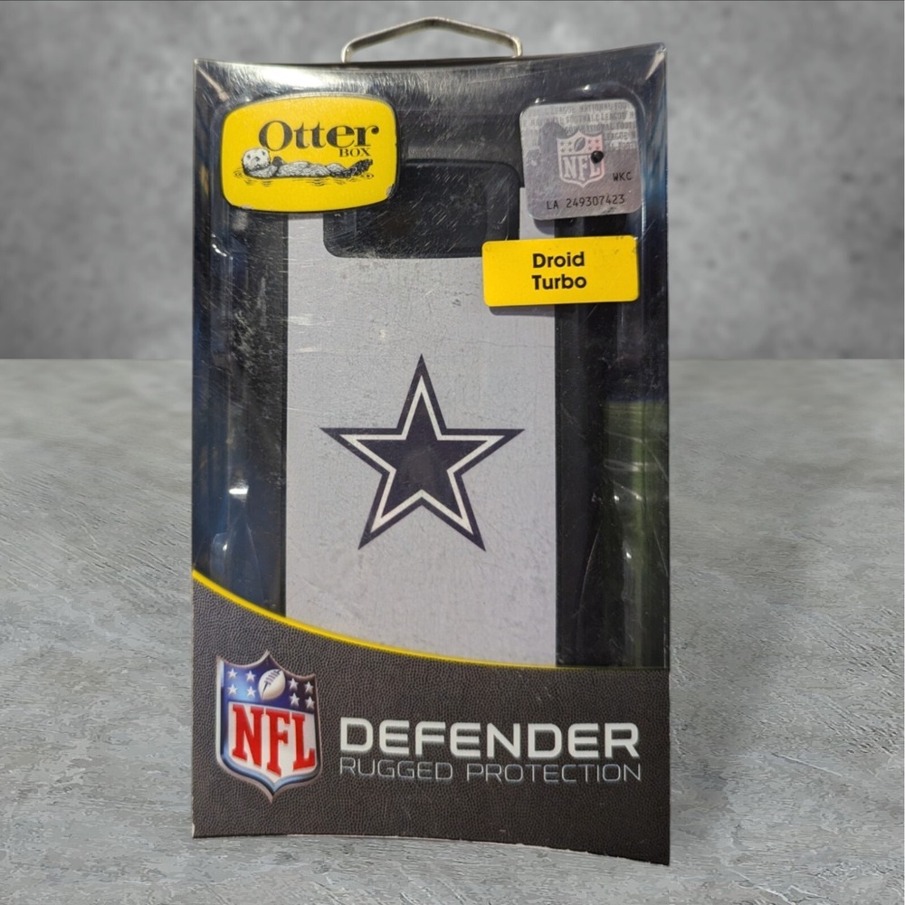 Y4. Otterbox Defender Droid Turbo Case Dallas Cowboys (Missing Screen Protector)